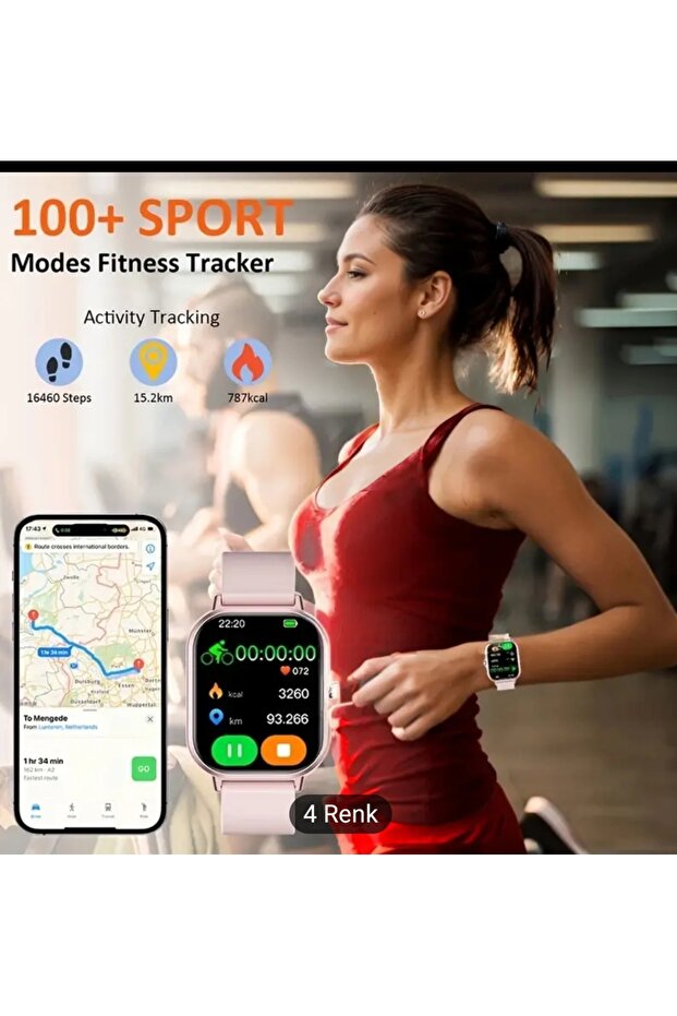 Akıllı saat Android ve ios a uyumlu(Bileklik hediyeli) - 4