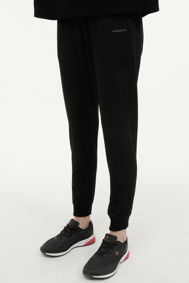 W-ct133 Basıc Jogger 2pr Siyah Kadın Eşofman Altı - 1