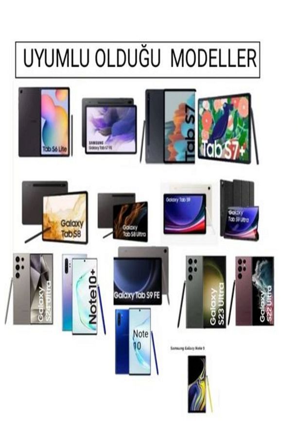 Samsung Galaxy Tab S8/S8 FE /S8 Ultra /S8 PLUS Yedek Kalem Ucu 5 Adet(Ekranı Kirletmez) S PEN UYUMLU - 5
