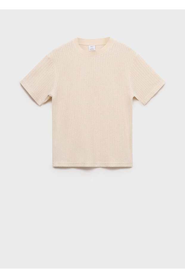 Çizgili jarse tişört - 3