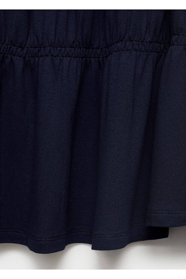 Büzgülü Kısa Elbise - 8