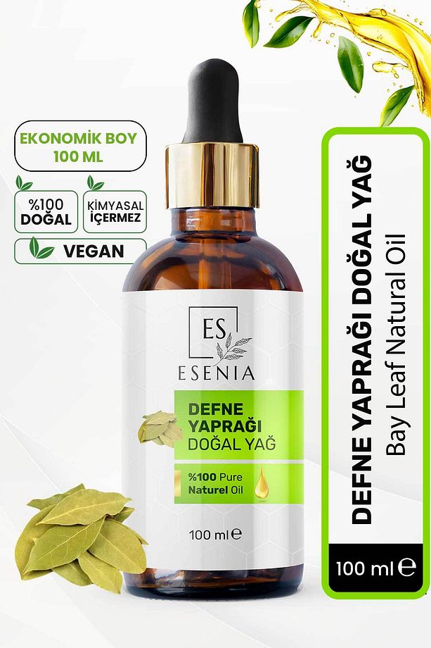Defne Yaprağı Yağı %100 Saf ve Doğal Bitkisel Uçucu Yağ Castor Essential Oil 100ML - 1