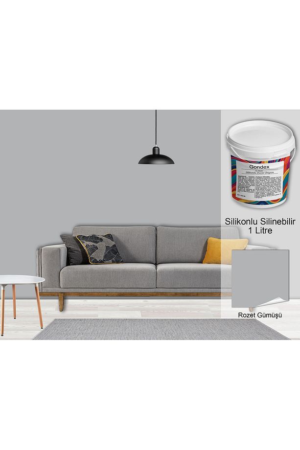 İç Cephe Duvar Boyası, Silikonlu Silinebilir, 1000 ml - 2025 Renkleri, 1 Litre, 50 Farklı Renk - 1