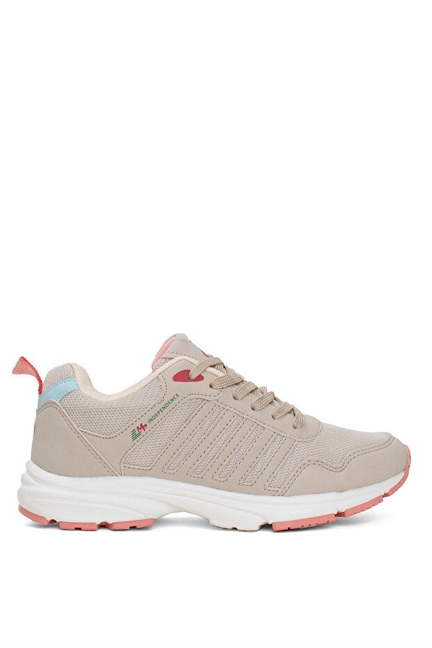 Women's Running Shoes Lace-Up Beige Running Shoes