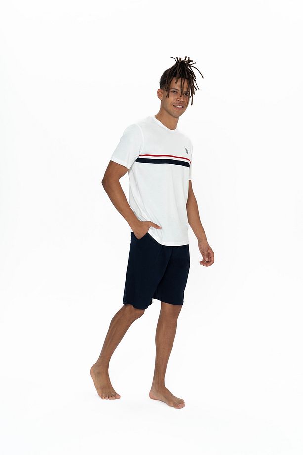 U.S. Polo Assn. Erkek Şortlu Bisiklet Yaka Pijama Takımı - SELKR18S86K9C - 3