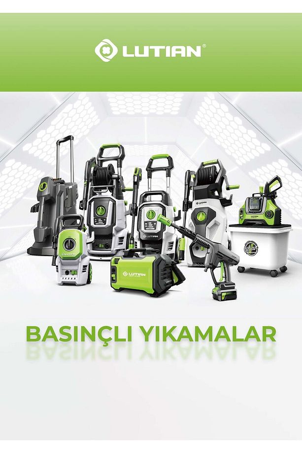 LUTIAN LC101-350 - 55 Bar Akülü Oto Araba Yıkama Makinesi - 40 Volt 2 Amper Tek Akülü - 4