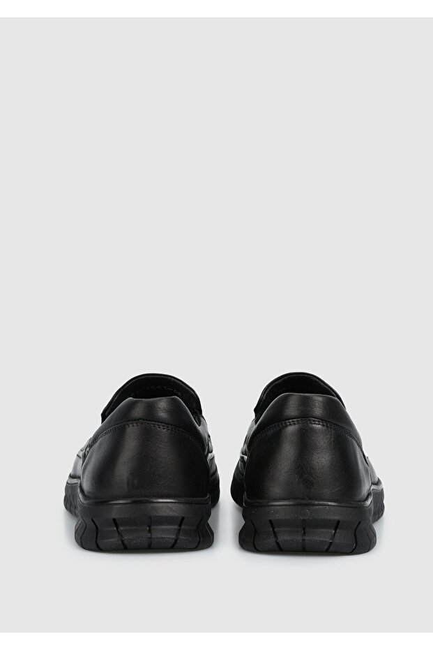 Siyah Deri Erkek Ayakkabı - 4