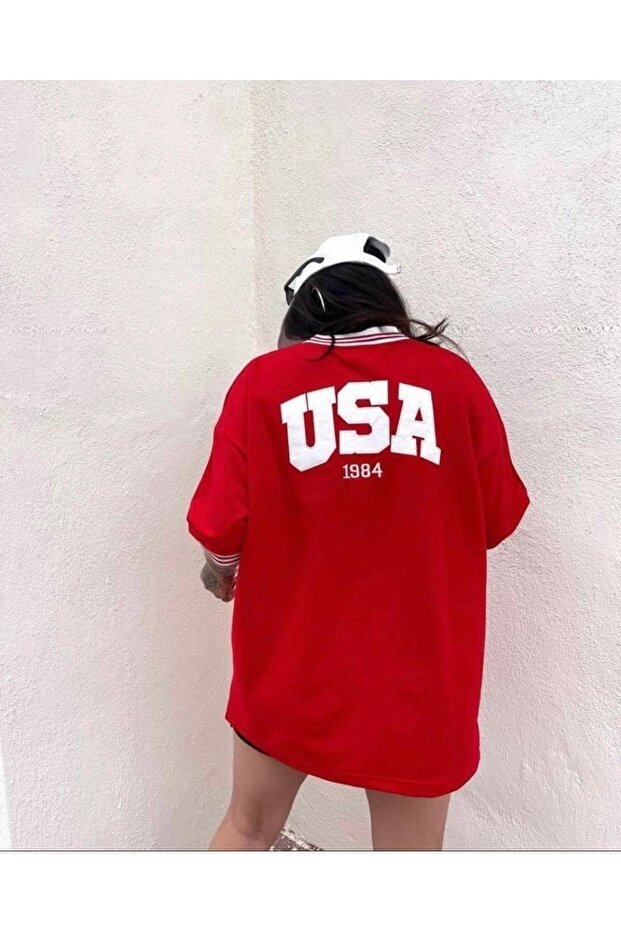 Usa Oversize Unisex Tshirt - 4