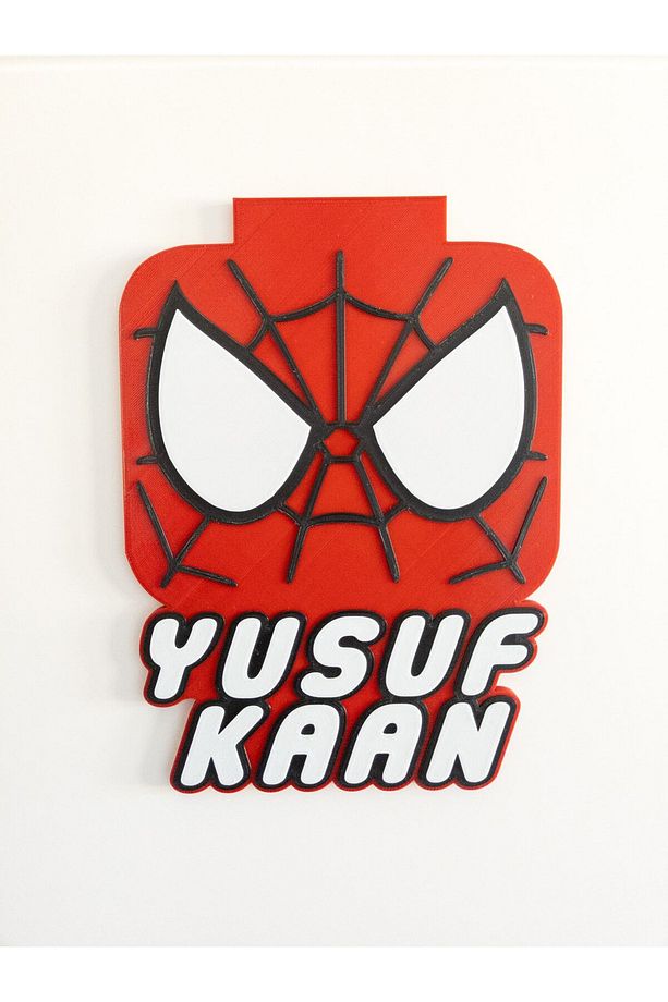 3 Boyutlu Örümcek Adam Spiderman Çocuk Odası Dekor Kapı Ve Duvar Süsü Parti Süsü - 7