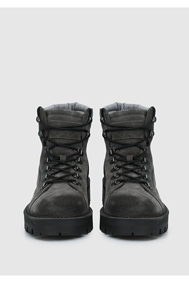 Antrasit Deri Erkek Bot - 3