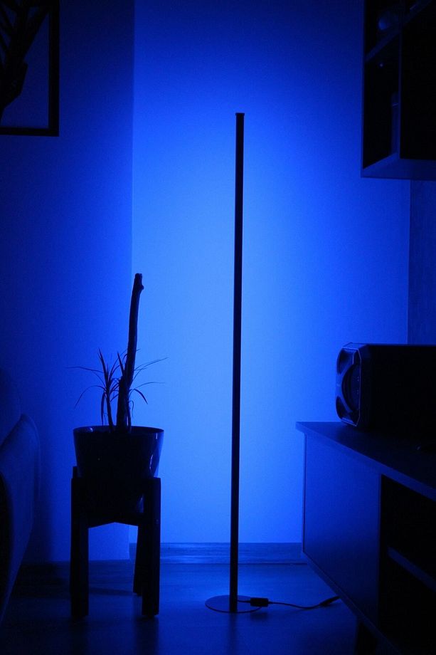 Köşe Dekoratif Led Lambader - Rgb Kumandalı 16 Renk Ayaklı Lambader - 5