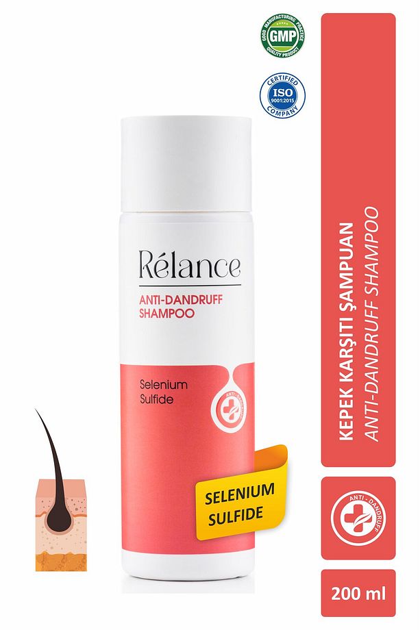 Kepek Önleyici Şampuan, Kepek Karşıtı Şampuan Anti-dandruff (SELENİUM SULFİDE) Şampuanı 200ml - 1