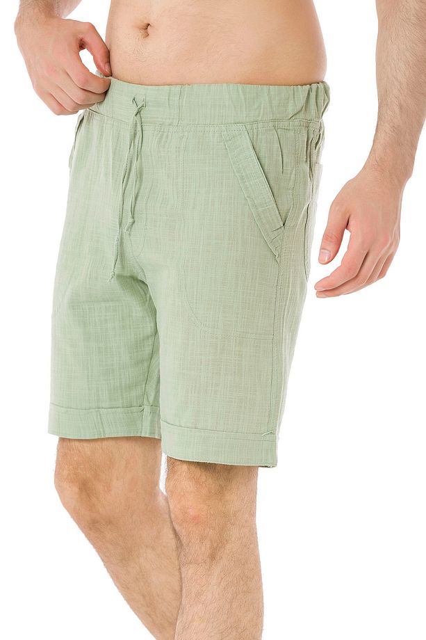 ERKEK KETEN BERMUDA ŞORT - 5010 - 4