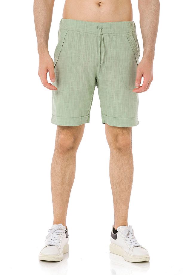ERKEK KETEN BERMUDA ŞORT - 5010 - 1
