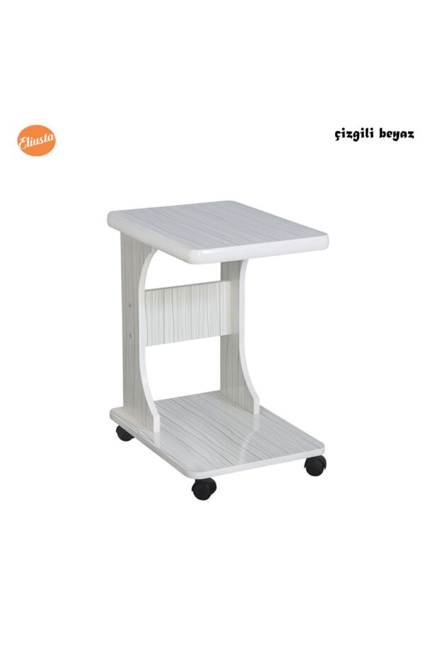 Tekerlekli  Mdf C Yan Sehpa - 7