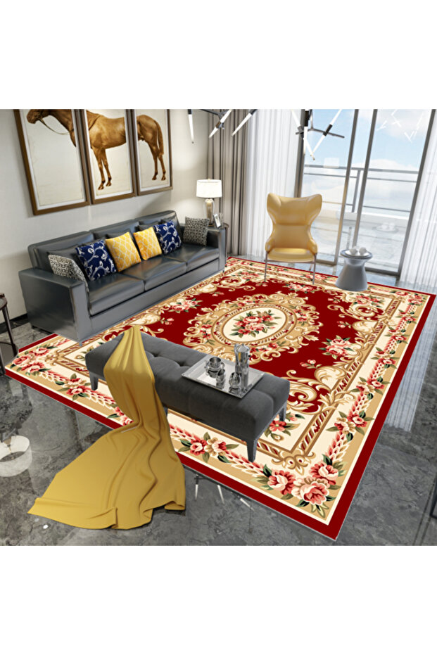 سجادة غرفة نوم وغرفة معيشة بتصميم عصري بسيط