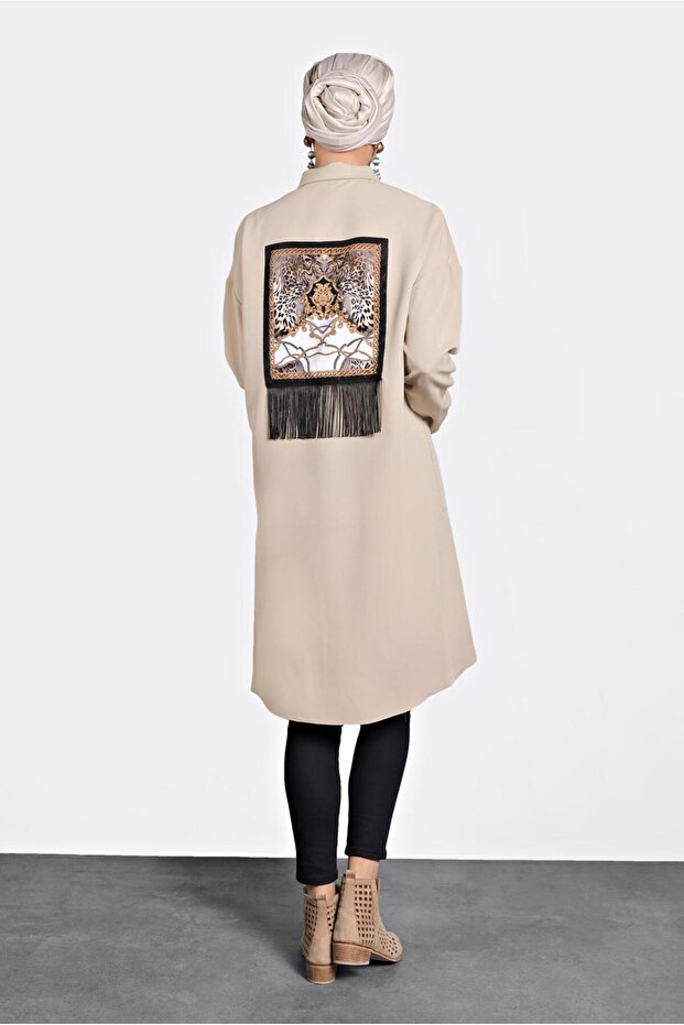 40113 Model Printed and Buttoned Tunic - 3