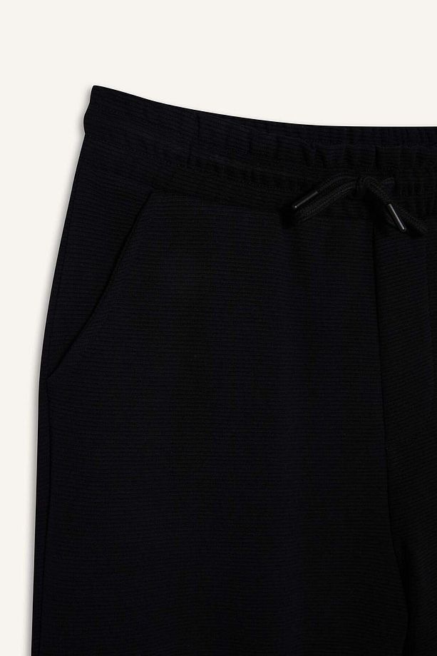 %100 Pamuk Regular Fit Cepli Düz Paça Dokulu Eşofman Altı D7603ax25sp - 2