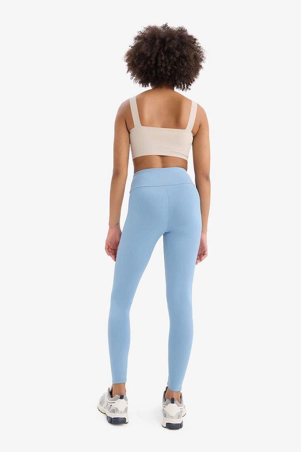 DefactoFit Yüksek Bel Beli Saran Esnek Basic Düz Sporcu Tayt B4147AX25SP - 6