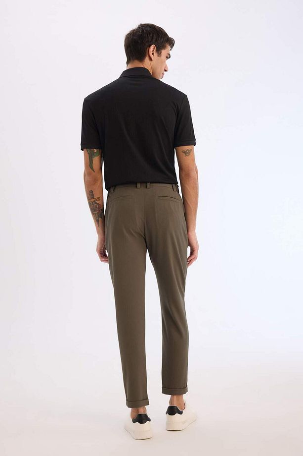 Jogger Fermuarlı Paça Yazlık Kumaş Pantolon E4779AX25SM - 7