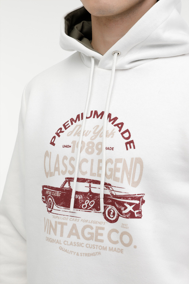 ME PERCY-B 17ED08 3PR Ekru Erkek Sweatshirt - 4