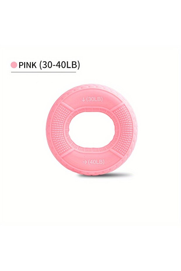 pink Hand Grip Ring with Silicone Carpal Expander, Strength Training Finger Ring, Increase Muscle Po