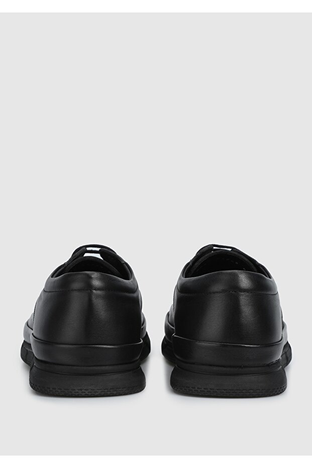 Siyah Deri Erkek Ayakkabı - 4