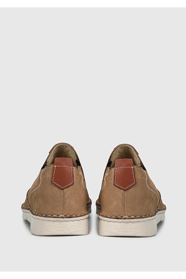 Bej Deri Erkek Ayakkabı - 4