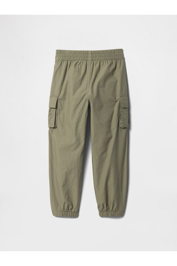 Erkek Bebek Haki Paraşüt Kargo Pull-On Pantolon - 3