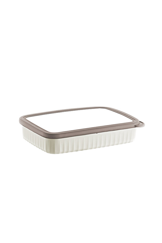 Lucca Set of 3 Rectangular Storage Containers - Beige - 7