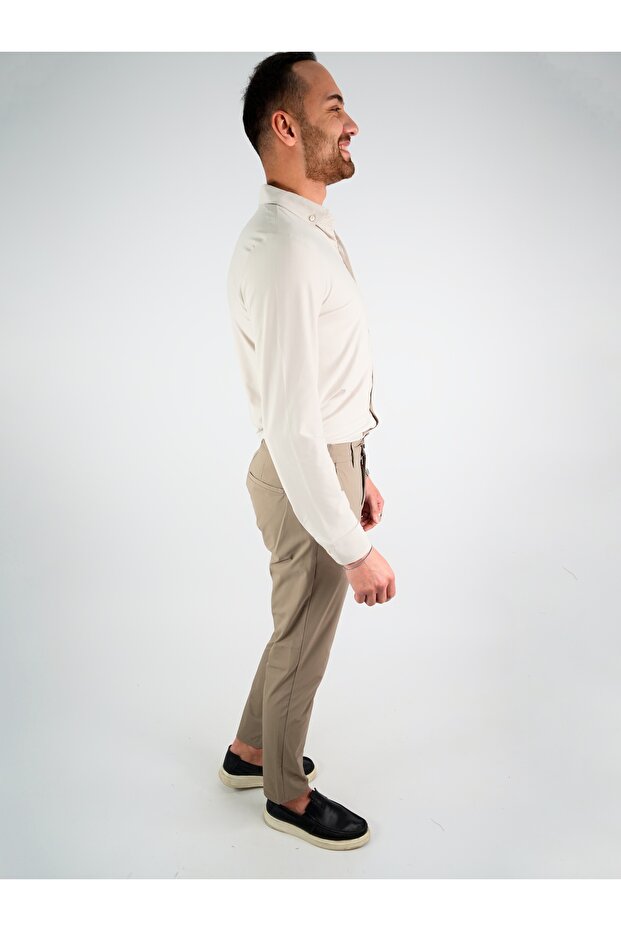 DİGİTAL JEANS ERKEK MİCRO JOGGER PANTOLON Toprak - 3