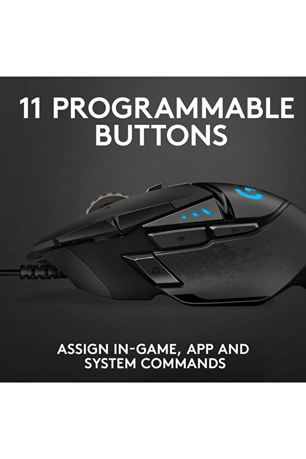 Mouse Gaming Logitech G502 Hero, 16000 DPI, Senzor Hero (Negru) - 12