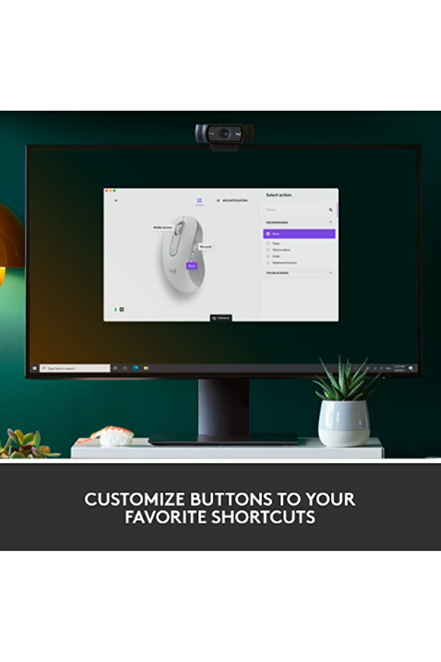 Logitech Signature M650 Left Wireless Mouse, USB, 4000 dpi, recommended for left-handed users (White) - 7