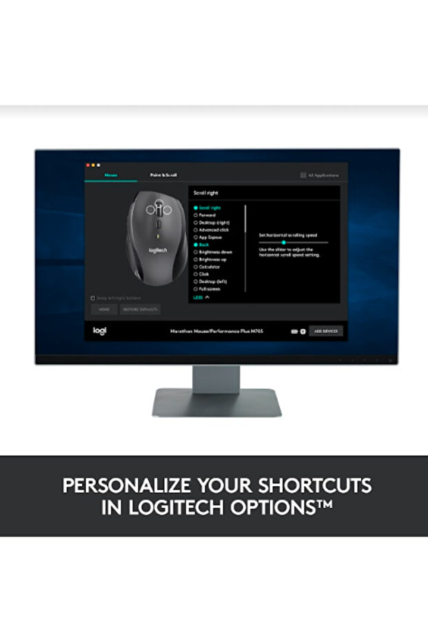 Mouse wireless Logitech Marathon M705, USB, 1000 DPI (Negru) - 7