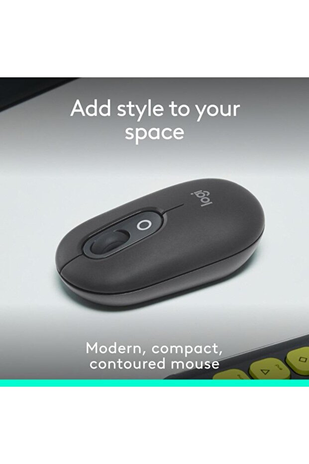 Mouse Wireless Logitech POP, Bluetooth, 4000 DPI (Negru) - 2