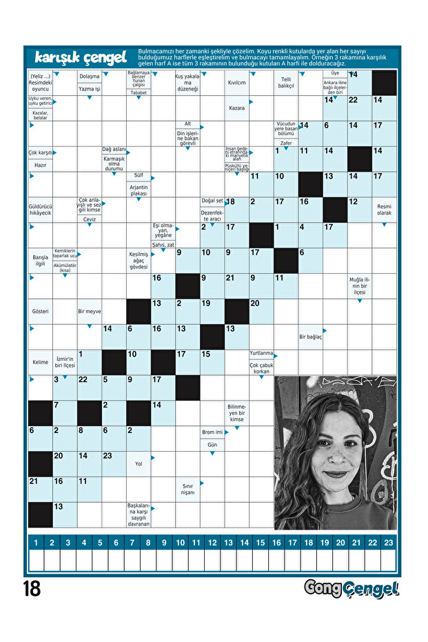 Çengel Bulmaca 006 - 8