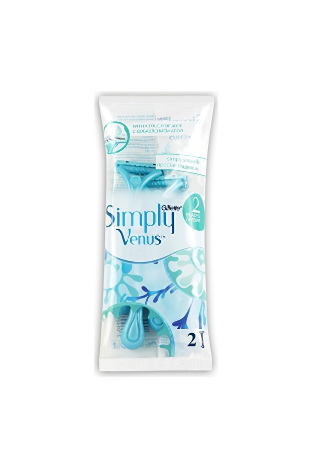 Simply Venus 2 Disposable Women's Razor Set of 2