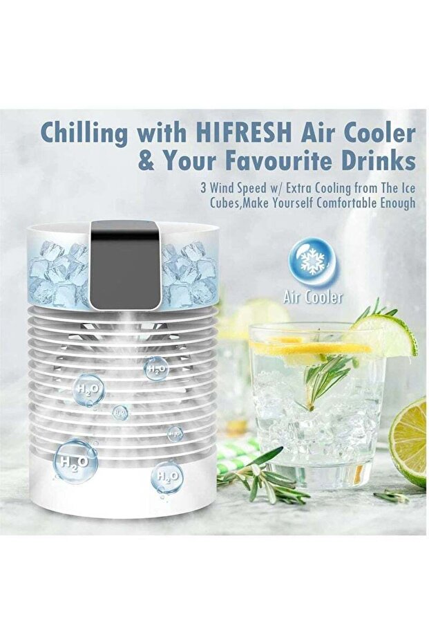 360°automatic Oscillation Desk Fan,4000mah Battery,two Modes Spray,continuous Humidification - 2