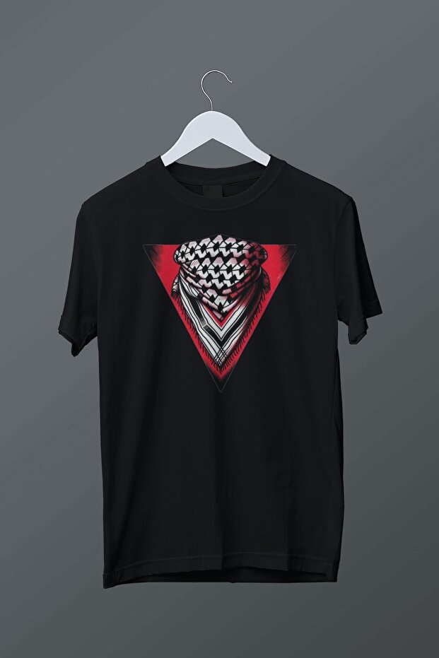 Kefiye Themed Buf Printed T-Shirt