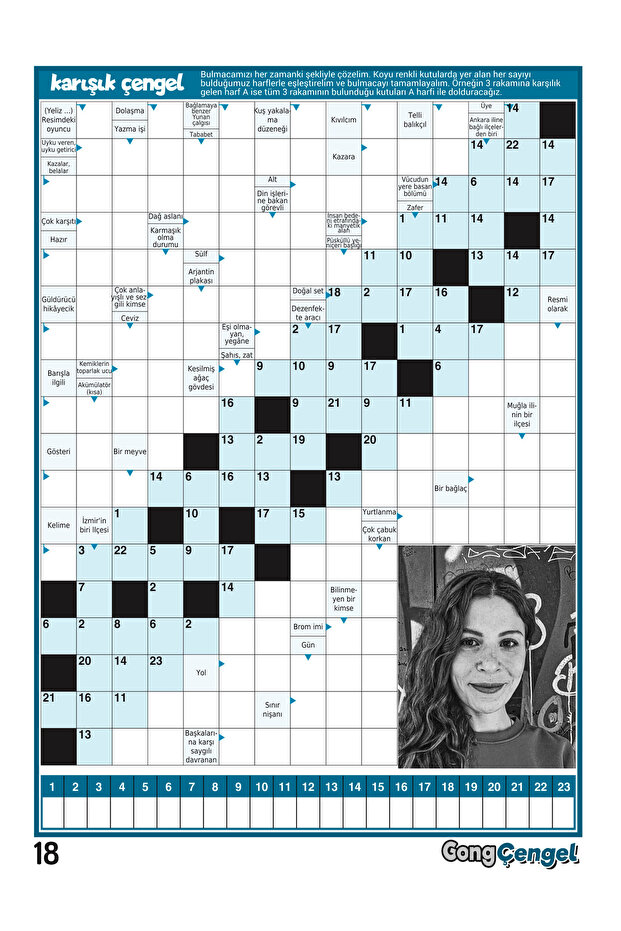 Çengel Bulmaca 013 - 8