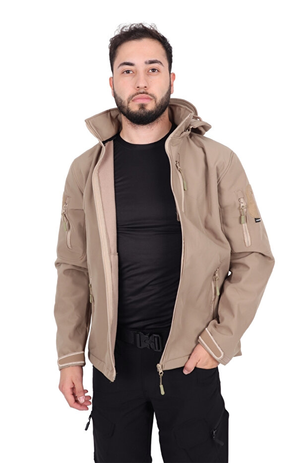 Bej Tactical Softshell Mont - 3