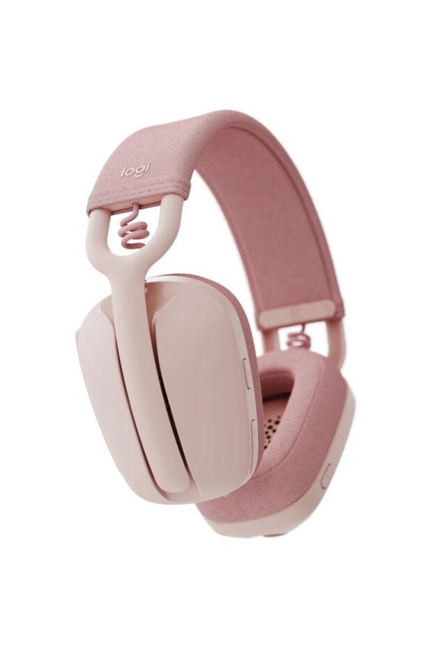 Casca Office/Call Center Logitech Zone Vibe 100, Microfon, Bluetooth 5.2, Noise-canceling (Roz) - 2