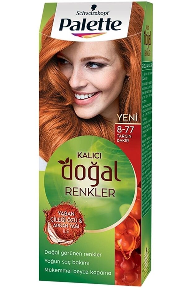 Kalıcı Doğal Renkler Saç Boyası 8-77 Tarçın Bakır x2 Adet - 2