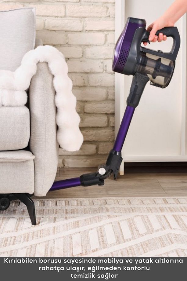 Vantuz Power Up Max Dik Süpürge Grape Purple 350 W - 5
