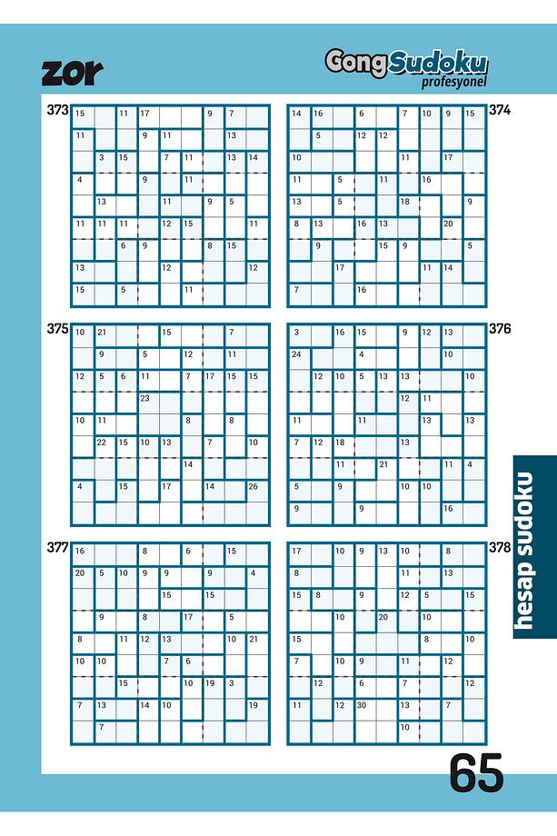 Profesyonel Sudoku Set-5 Kitap-2.260 Adet Sudoku - 5