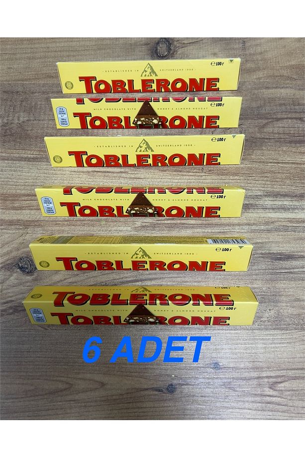 Ballı Badem Nugatlı Sütlü İsviçre Çikolatası 100gr X 6 Adet - 1