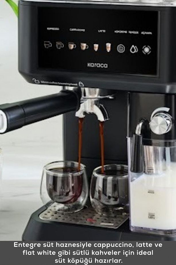 MyCaffe Barista S10 Entegre Süt Hazneli Otomatik Espresso Latte ve Cappuccino Mak. MatteBlack - 5