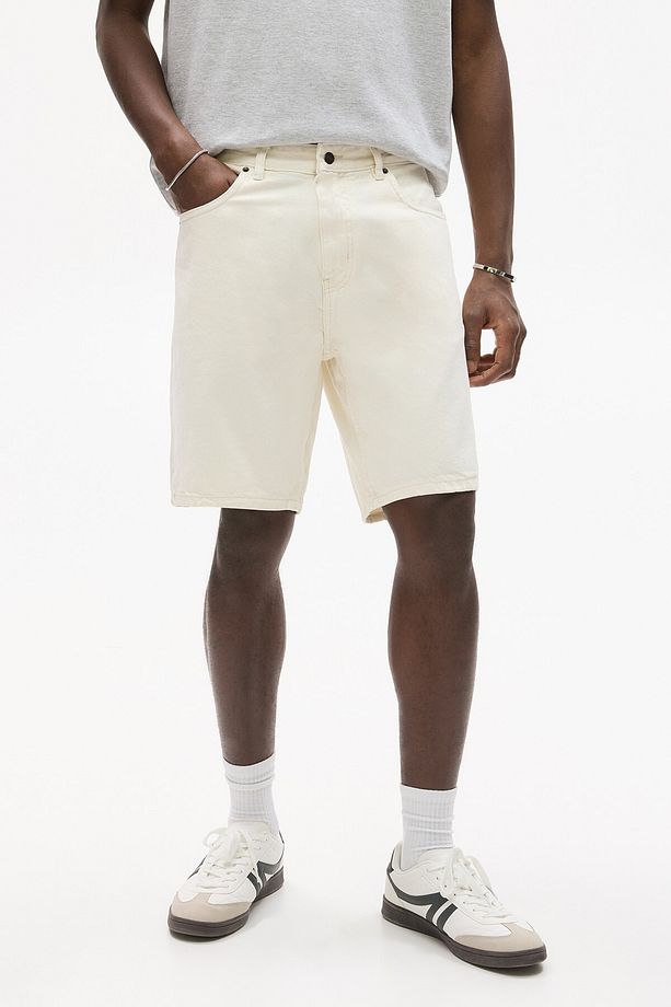 Standard fit denim bermuda şort - 2