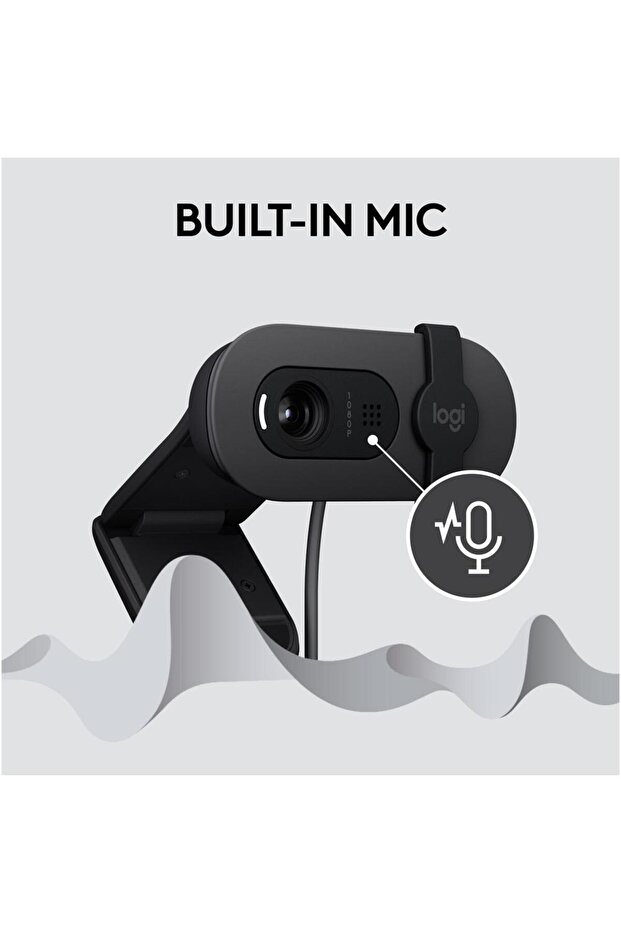 Camera Web Logitech Brio 100, Full HD, Negru - 5