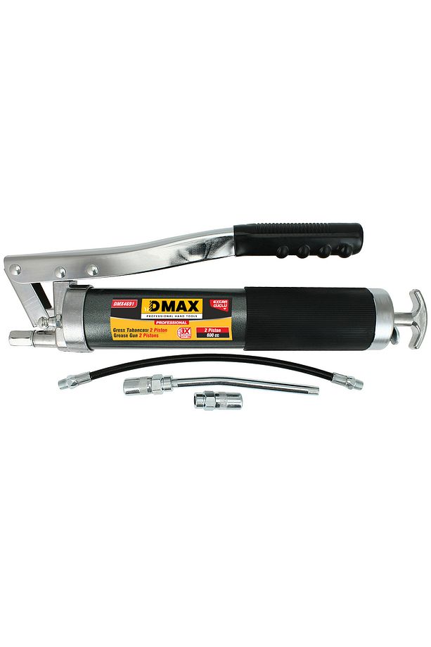 600 Cc Çift Piston Yüksek Kalite Endüstriyel Gres Yağ Pompası - Gres Tabancası - 1